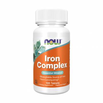 Комплекс железа NOW foods Iron Complex, 100 таблеток Комплекс железа NOW foods Iron Complex, 100 таблеток