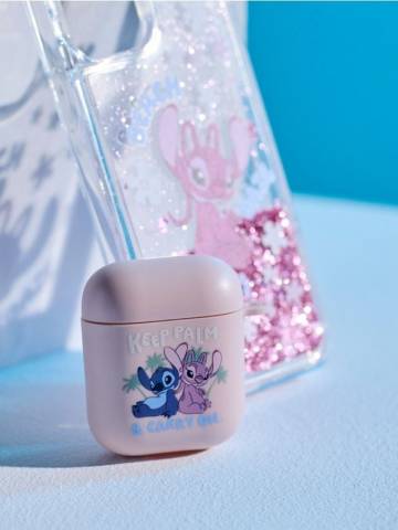 Чохол для навушників AirPods 1/2 Stitch - рожевий Чохол для навушників AirPods 1/2 Stitch - рожевий