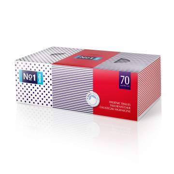 Платки бумажные Bella №1 универсальные, 4-слойные, 70 шт