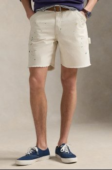 Хлопковые шорты Polo Ralph Lauren Flat Front