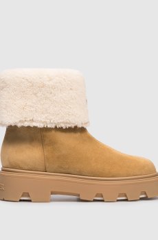 Коричневые замшевые ботинки Aurea Mid на меху