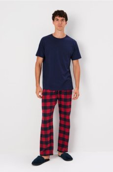 Двокомплектна бавовняна піжама - різнобарвний
