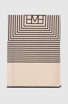 Бежевый платок из шелка