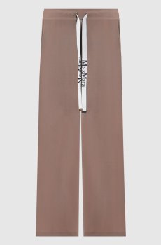 Бежевые спортивные штаны BALI с логотипом