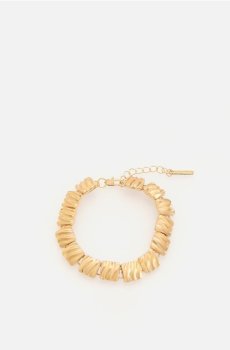 Reserved - Браслет із декоративними елементами - золотий - 073KT-GLD