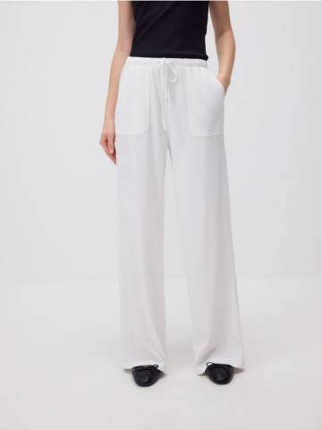 Reserved - LADIES` TROUSERS - білий - 8730B-00X Reserved - LADIES` TROUSERS - білий - 8730B-00X