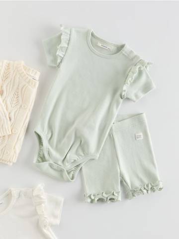 Reserved - Бавовняний комплект - блідо-зелений - 9739X-07X