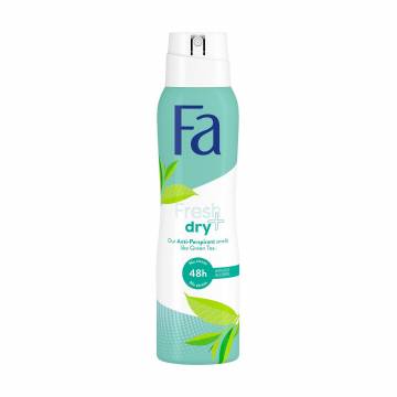 Антиперспирант-спрей Fa Fresh & Dry Deodorant 48h, с ароматом зеленого чая, женский, 150 мл Антиперспирант-спрей Fa Fresh & Dry Deodorant 48h, с ароматом зеленого чая, женский, 150 мл
