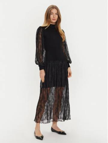 TWINSET Трикотажна сукня 242TT3161 Чорний Regular Fit TWINSET Трикотажна сукня 242TT3161 Чорний Regular Fit
