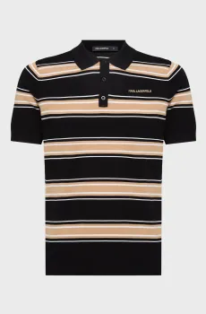 Мужское поло в полоску Разноцветный XXL Karl Lagerfeld 562302.655012;990