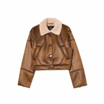 Cropp - куртка на штучному хутрі - бежевий Cropp - куртка на штучному хутрі - бежевий