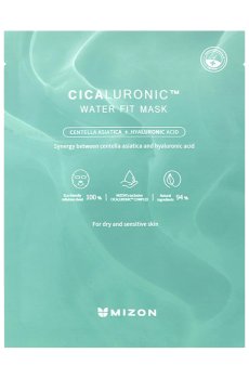 Тканевая маска для лица Mizon Cicaluronic Water Fit Mask для сухой и чувствительной кожи, 24 г
