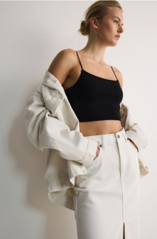 Reserved - Кроп-топ - чорний - ZQ972-99X