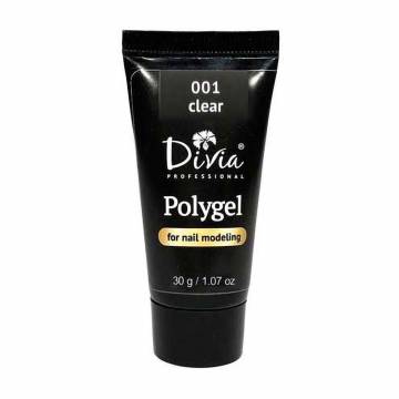 Полигель для наращивания ногтей Divia Polygel 001, 30 г Полигель для наращивания ногтей Divia Polygel 001, 30 г