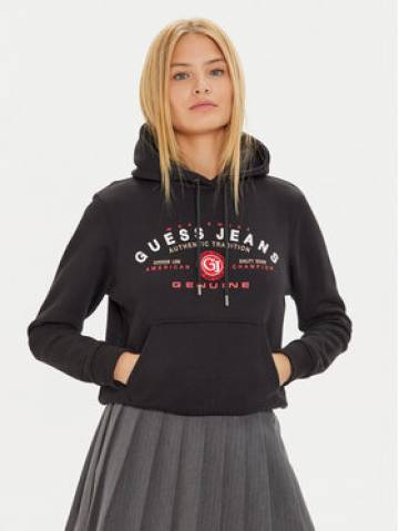 Guess Jeans Світшот W4BQ20 KC811 Чорний Regular Fit Guess Jeans Світшот W4BQ20 KC811 Чорний Regular Fit