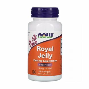 Маточное молочко NOW foods Royal Jelly 1000 мг, 60 капсул Маточное молочко NOW foods Royal Jelly 1000 мг, 60 капсул