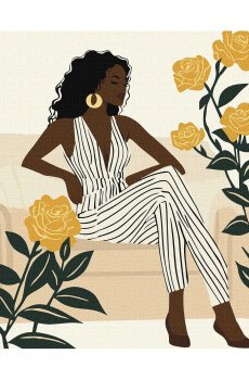 Картина по номерам Ideyka Стильные линии, 40*40 см (KHO8634)