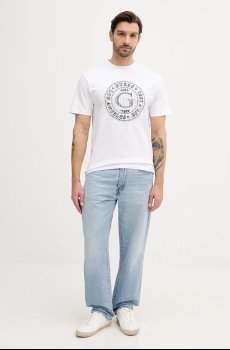 Хлопковая футболка Guess