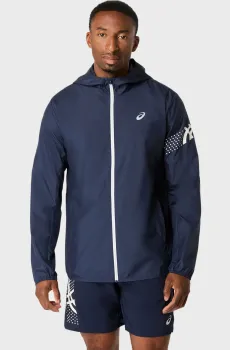 Мужская темно-синяя ветровка Синий M Asics 2011D456-401