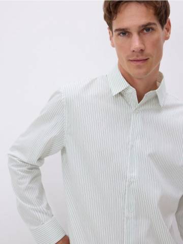 Reserved - Сорочка regular fit в полоску - білий - 388BK-00P Reserved - Сорочка regular fit в полоску - білий - 388BK-00P