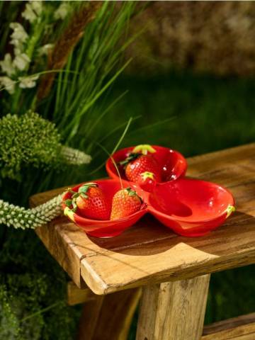 Миска керамічна - червоний