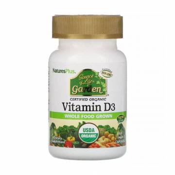 Витамин Д3 NaturesPlus Source Of Life Garden Vitamin D3 5000 МЕ, 60 капсул Витамин Д3 NaturesPlus Source Of Life Garden Vitamin D3 5000 МЕ, 60 капсул