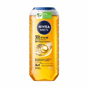 Гель для душа NIVEA MEN Активная Энергия 3 в 1 для тела, лица и волос, 250 мл Гель для душа NIVEA MEN Активная Энергия 3 в 1 для тела, лица и волос, 250 мл