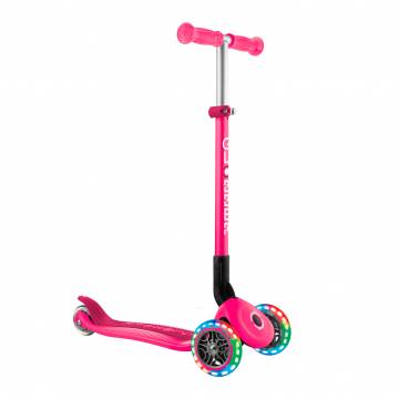 Самокат Globber Primo foldable lights рожевий (432-110-3) Самокат Globber Primo foldable lights рожевий (432-110-3)