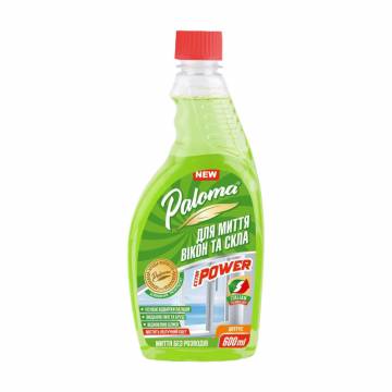 Средство для мытья окон и стекла Paloma Extra Power с яблочным уксусом, 600 мл (запаска) Средство для мытья окон и стекла Paloma Extra Power с яблочным уксусом, 600 мл (запаска)