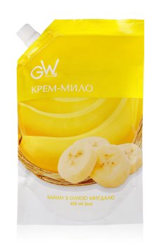 Крем-мыло Green Way ФітоЛінія Банан с маслом миндаля, 450 мл (дойпак)