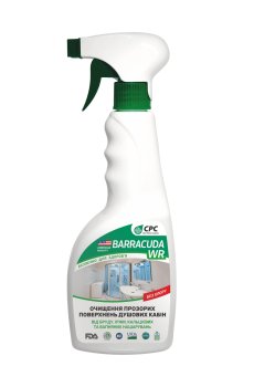 Средство для очистки прозрачных поверхностей душевых кабин CPC Barracuda WR без хлора, 500 мл