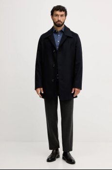 Шерстяное пальто BOSS H-Clark-Bib-S-254