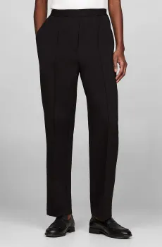 Женские черные брюки PUNTO PULL ON TAPERED Черный XXS Tommy Hilfiger WW0WW43633