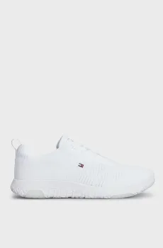Мужские белые кроссовки CORPORATE KNIT RIB RUNNER Белый 41 Tommy Hilfiger FM0FM02838