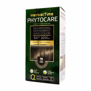 Безаммиачная краска для волос Herbal Time Phytocare Permanent Hair Color 7N Темно-русый, 125 мл Безаммиачная краска для волос Herbal Time Phytocare Permanent Hair Color 7N Темно-русый, 125 мл
