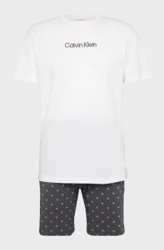 Мужская пижама (футболка, шорты) Разноцветный L Calvin Klein LV00NM2960