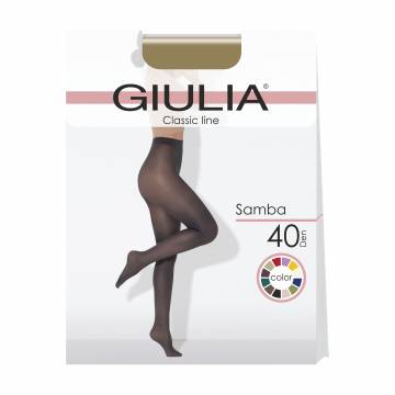 Колготки женские Giulia Samba без шортиков, 40 DEN, Capulet Olive, размер 3M Колготки женские Giulia Samba без шортиков, 40 DEN, Capulet Olive, размер 3M