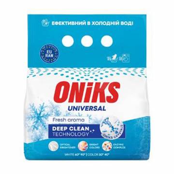 Стиральный порошок Oniks Universal Fresh Aroma, 24 стирки, 1.2 кг Стиральный порошок Oniks Universal Fresh Aroma, 24 стирки, 1.2 кг
