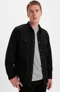 Мужская черная джинсовая рубашка Черный XL Levi’s® 85744;0002