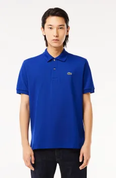 Мужское голубое поло Голубой M-L Lacoste L1212BDM