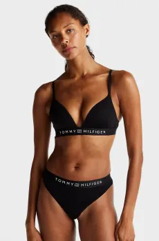 Женские черные трусики THONG (EXT. SIZE) Черный XS Tommy Hilfiger UW0UW05510