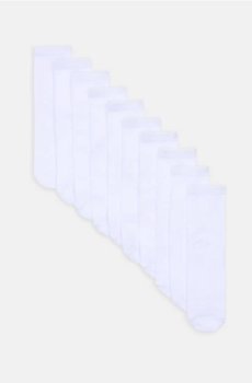 Довгі шкарпетки з бавовною 10 pack - білий