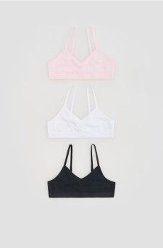 Reserved - Бавовняний топ 3 шт. - різнобарвний - 646IN-MLC