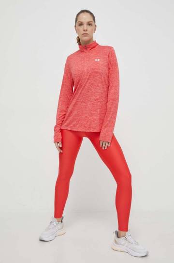 Кофта для тренинга Under Armour Tech 1 цвет красный узор Кофта для тренинга Under Armour Tech 1 цвет красный узор