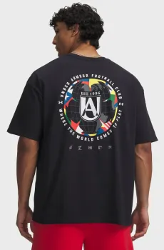 Мужская черная футболка UA M GFB FLAG HWT SS Черный L Under Armour 6010363-001
