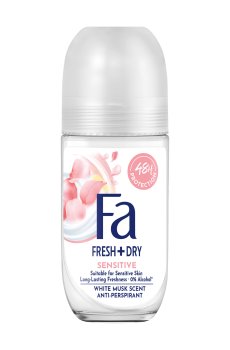 Шариковый антиперспирант Fa Fresh + Dry Sensitive 48H с ароматом белого мускуса, женский, 50 мл