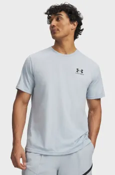 Мужская голубая футболка UA M SPORTSTYLE LC SS Голубой XXL Under Armour 1326799-034