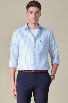 U.S. Polo Assn. Men Tailored Fit Striped Casual Shirt