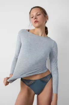 Женские серые трусики-слипы DREAM Серый L Etam 6551462