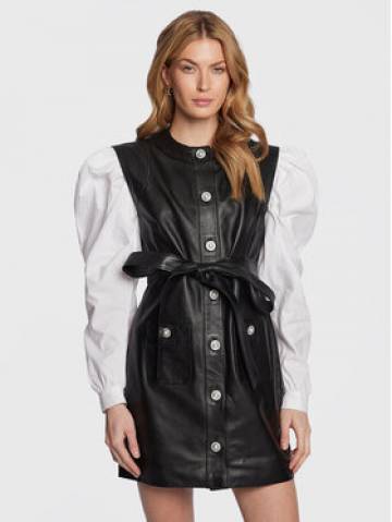 Custommade Шкіряна сукня Jada 999418448 Чорний Regular Fit Custommade Шкіряна сукня Jada 999418448 Чорний Regular Fit